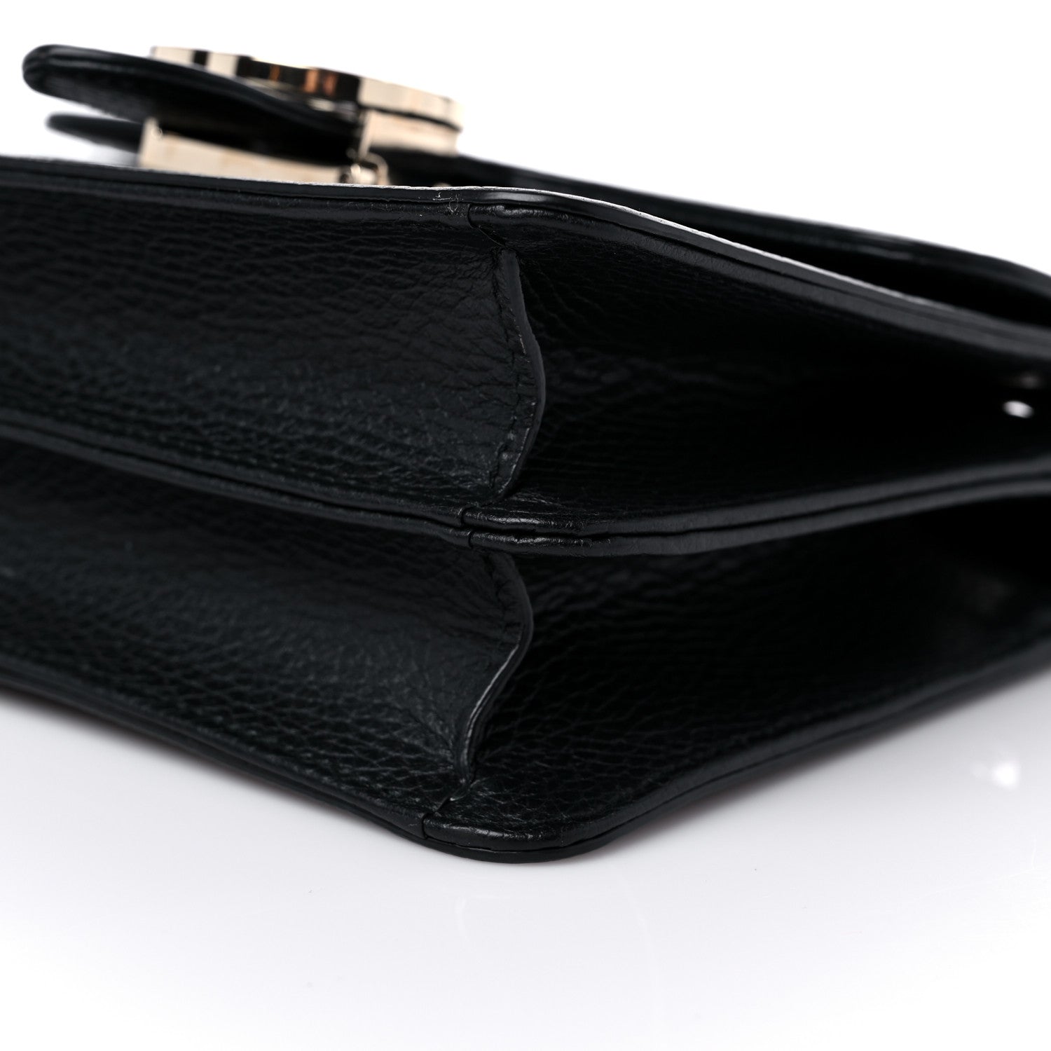 Gucci Dollar Calfskin Small Interlocking G Shoulder Bag Black 10 of 11