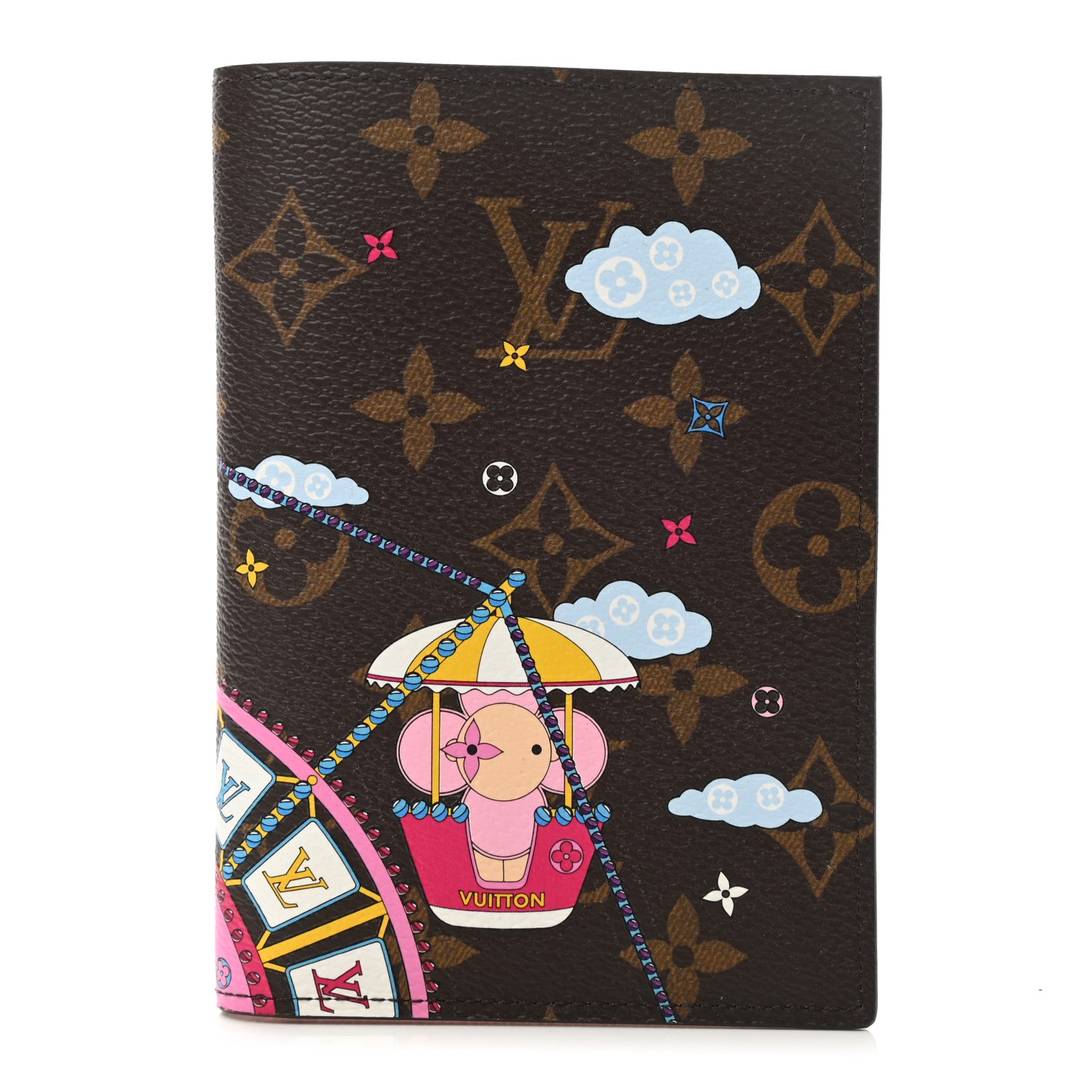 Louis Vuitton Monogram 2020 Christmas Animation Big Wheel Passport Cover Rose Ballerine 1 of 6