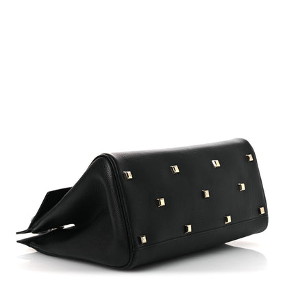 Salvatore Ferragamo Calfskin Large Studio Bag Black 4 of 10