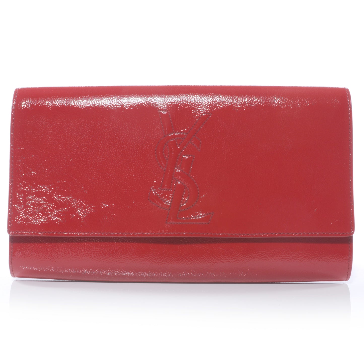 Patent Belle de Jour Clutch Red
