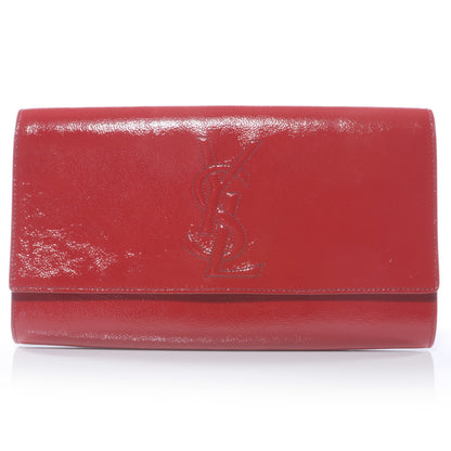 Saint Laurent Patent Belle de Jour Clutch Red 1 of 7