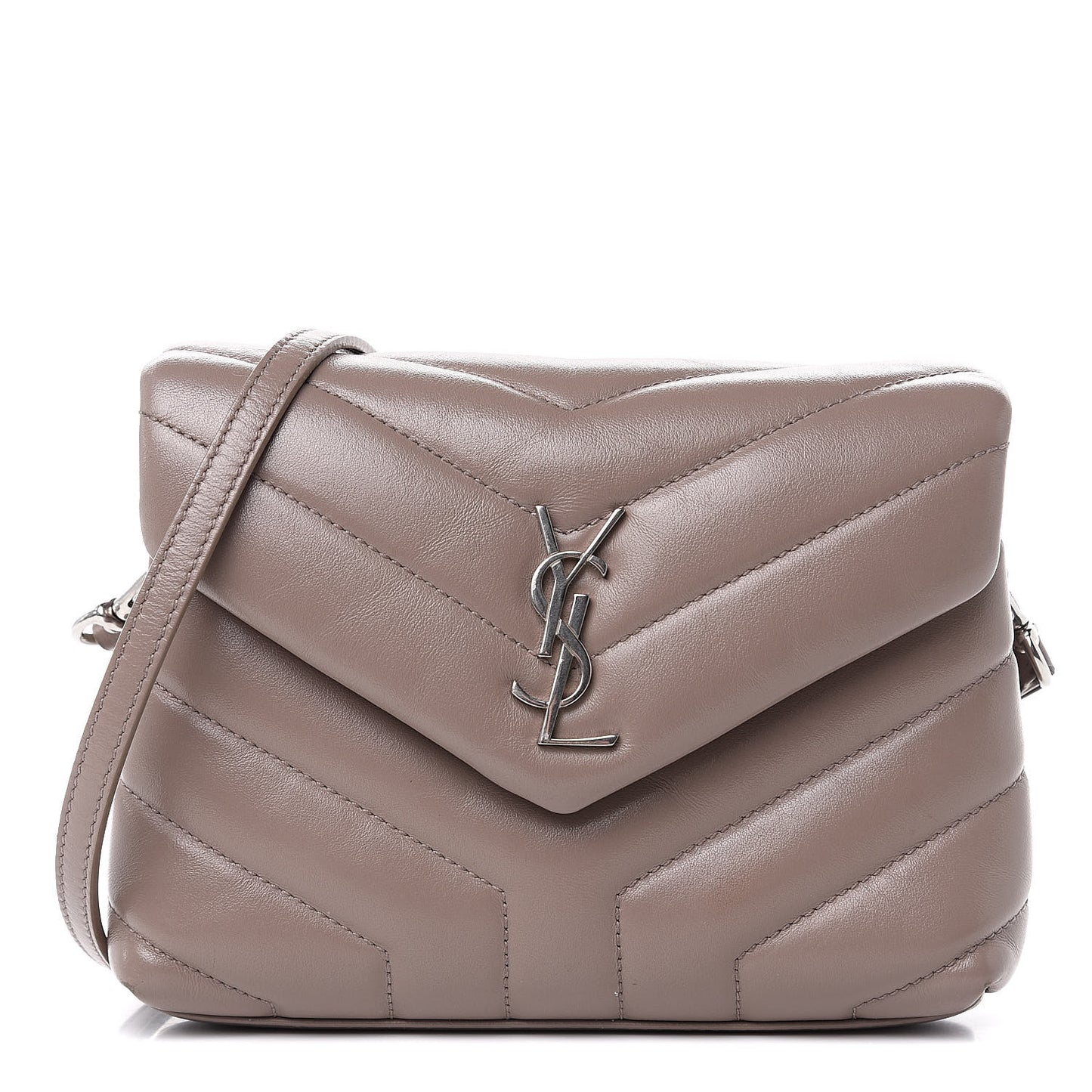 Calfskin Y Quilted Toy Loulou Monogram Satchel Nude Powder
