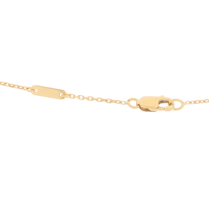Van Cleef & Arpels 18K Yellow Gold Mother of Pearl Oval Pendant Necklace 4 of 5