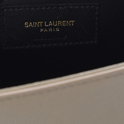 Saint Laurent Grain De Poudre Small Monogram Kate Satchel Nude Powder 7 of 10