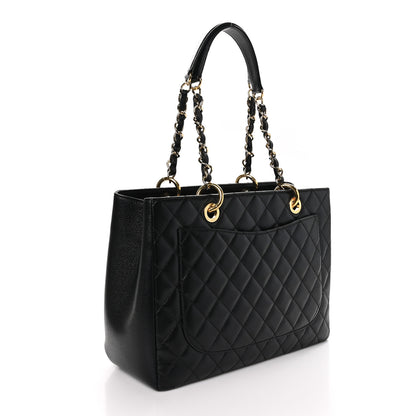 Chanel Caviar Quilted Grand Shopping Tote GST Black 3 of 11