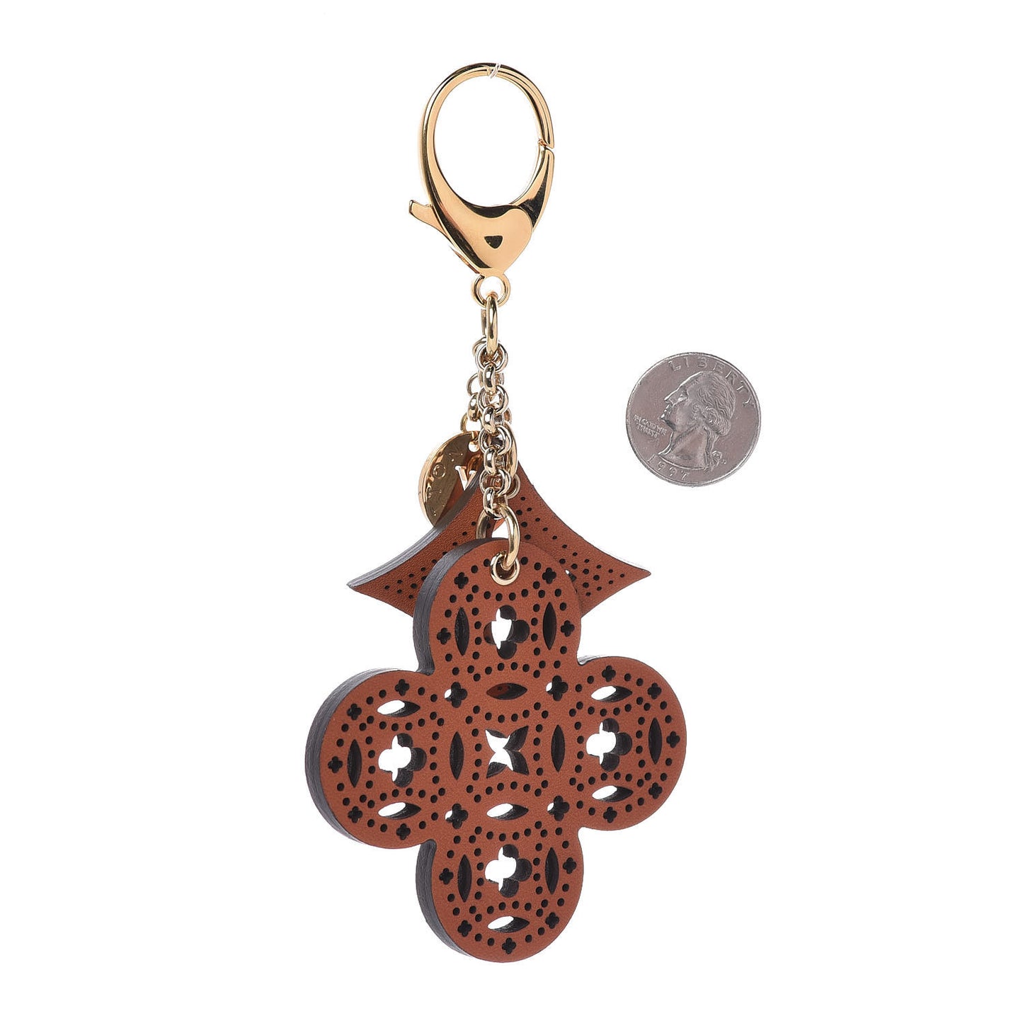 Perforated Arabesque Bag Charm
