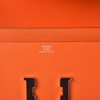 Hermes Epsom Constance Long Wallet Orange 7 of 8