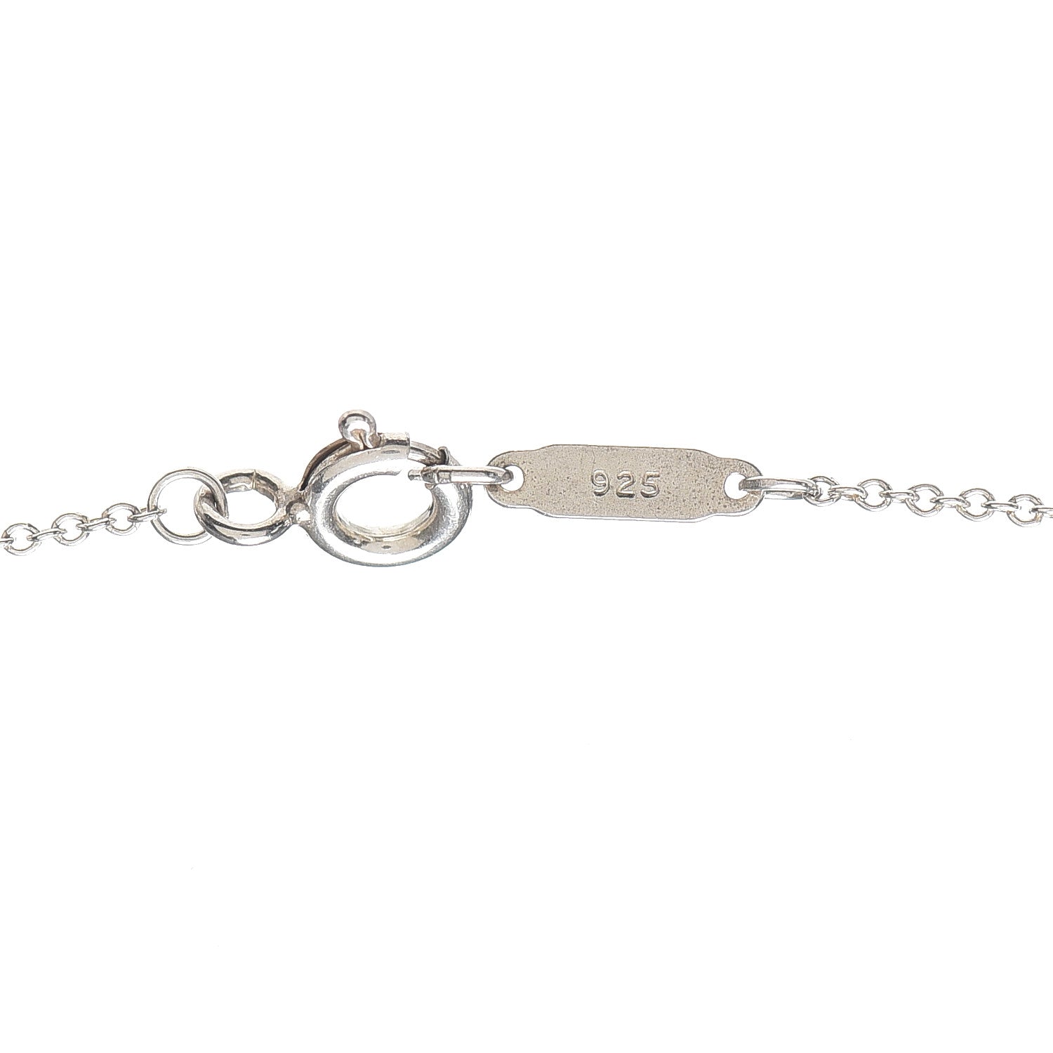 Tiffany Sterling Silver Diamond Notes Bar Pendant Necklace 5 of 5
