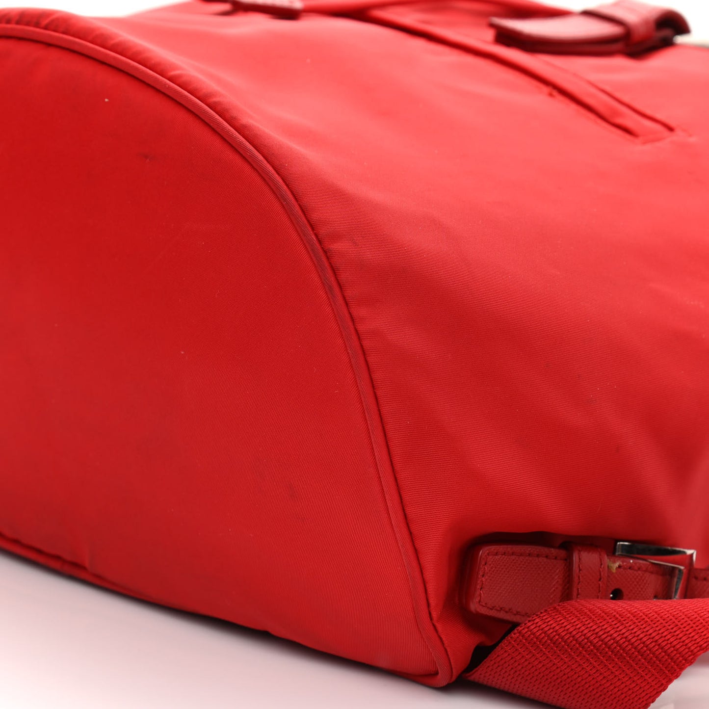Tessuto Nylon Saffiano Vela Medium Backpack Rosso