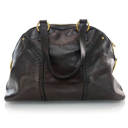Saint Laurent Leather Large Muse Black 3 of 7