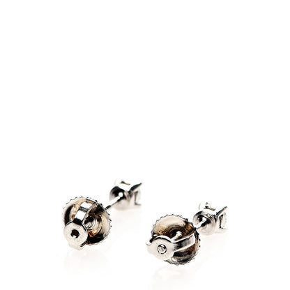 Tiffany Platinum Diamond .22ctw Solitaire Earrings 3 of 5