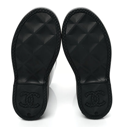 Chanel Caoutchouk CC High Boots 36 Black 5 of 8