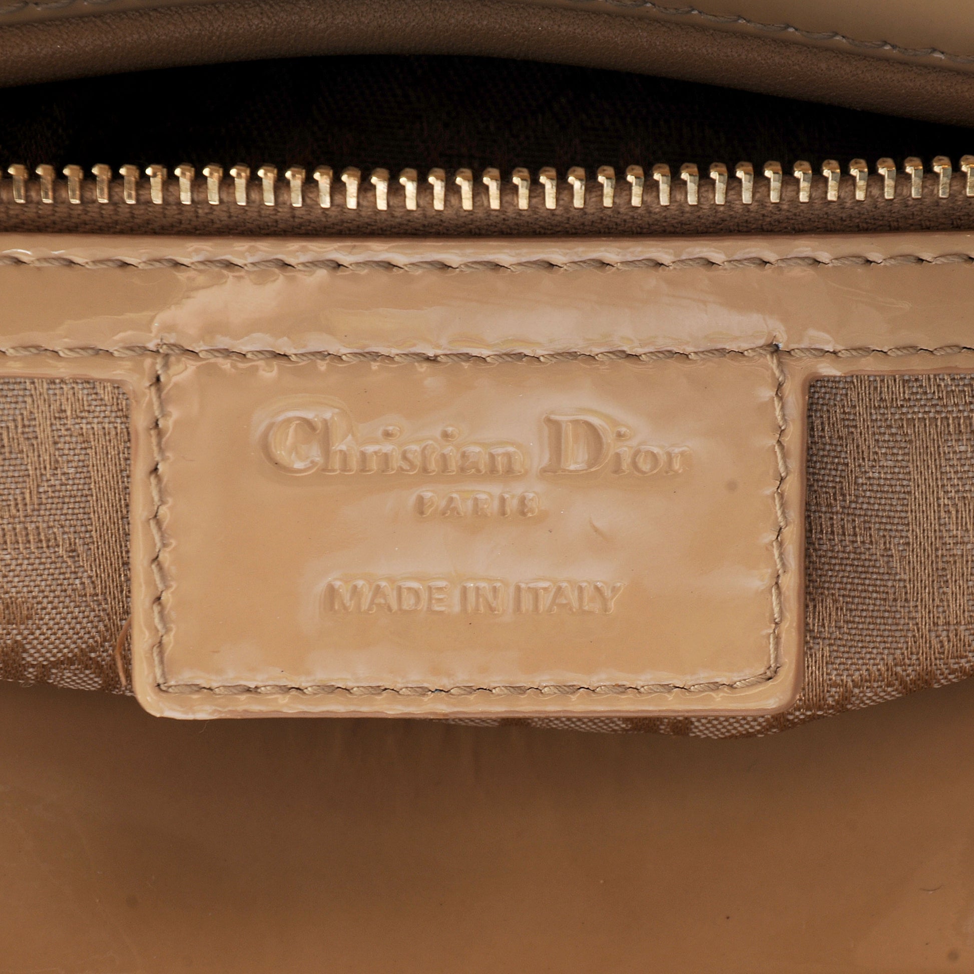 Christian Dior Patent Cannage Large Lady Dior Beige 6 of 7