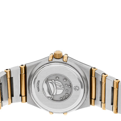 Omega Stainless Steel 18K Yellow Gold Diamond Mother of Pearl 22mm Constellation Quartz Watch 1262.75 4 of 5