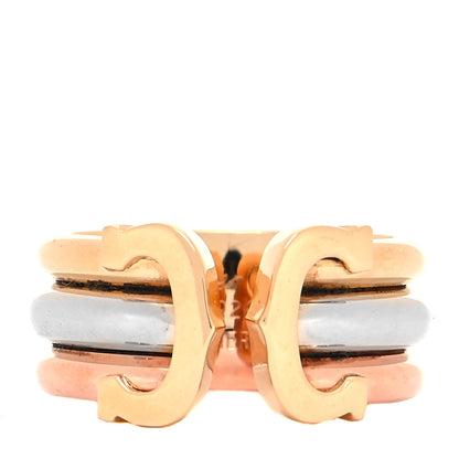 Cartier 18K Pink Yellow White Gold C De Cartier Ring 52 6 1 of 4