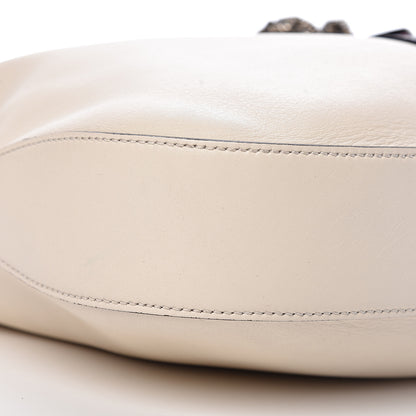 Gucci Calfskin Web Stripe Medium Dionysus Hobo White 9 of 13