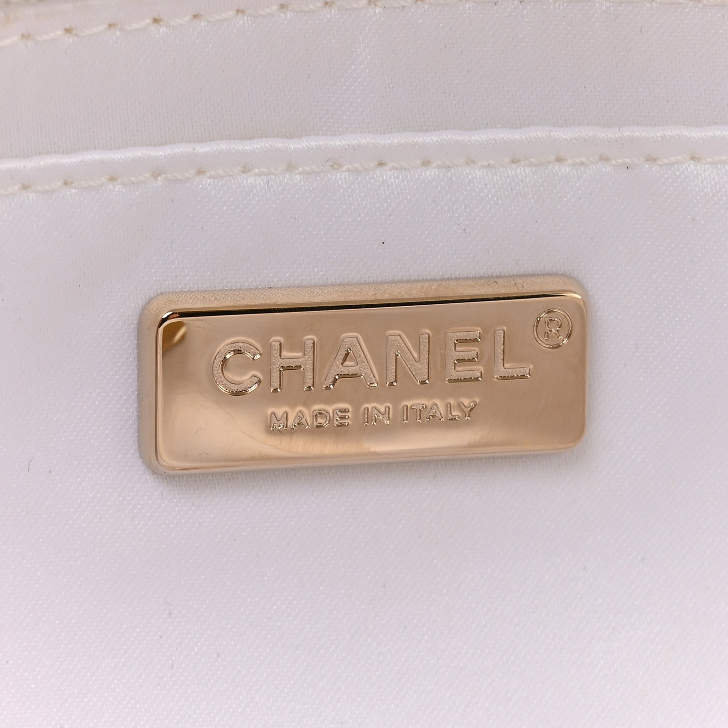 Chanel Sequin Logo Medium Flap White Black 6 of 11