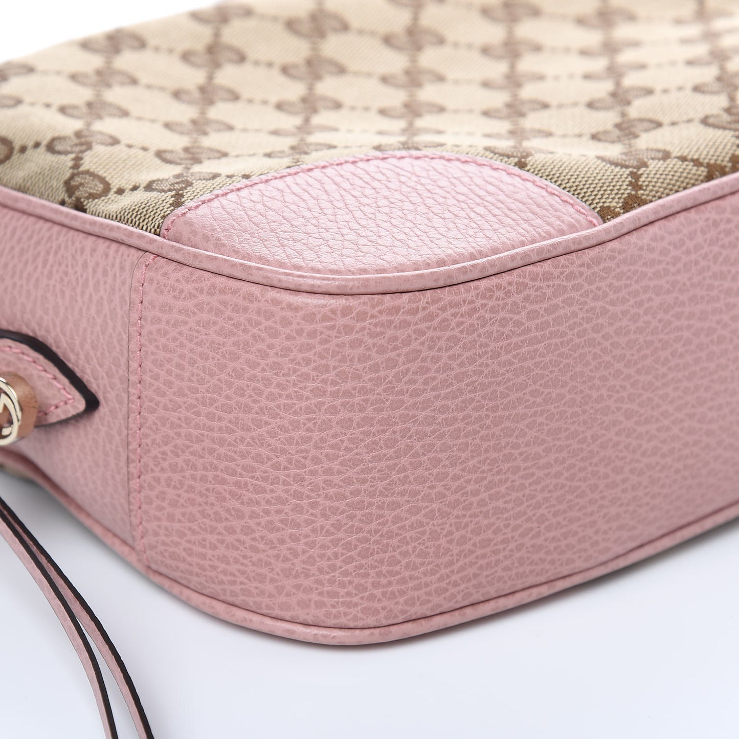 Monogram Mini Bree Messenger Bag Beige Soft Pink