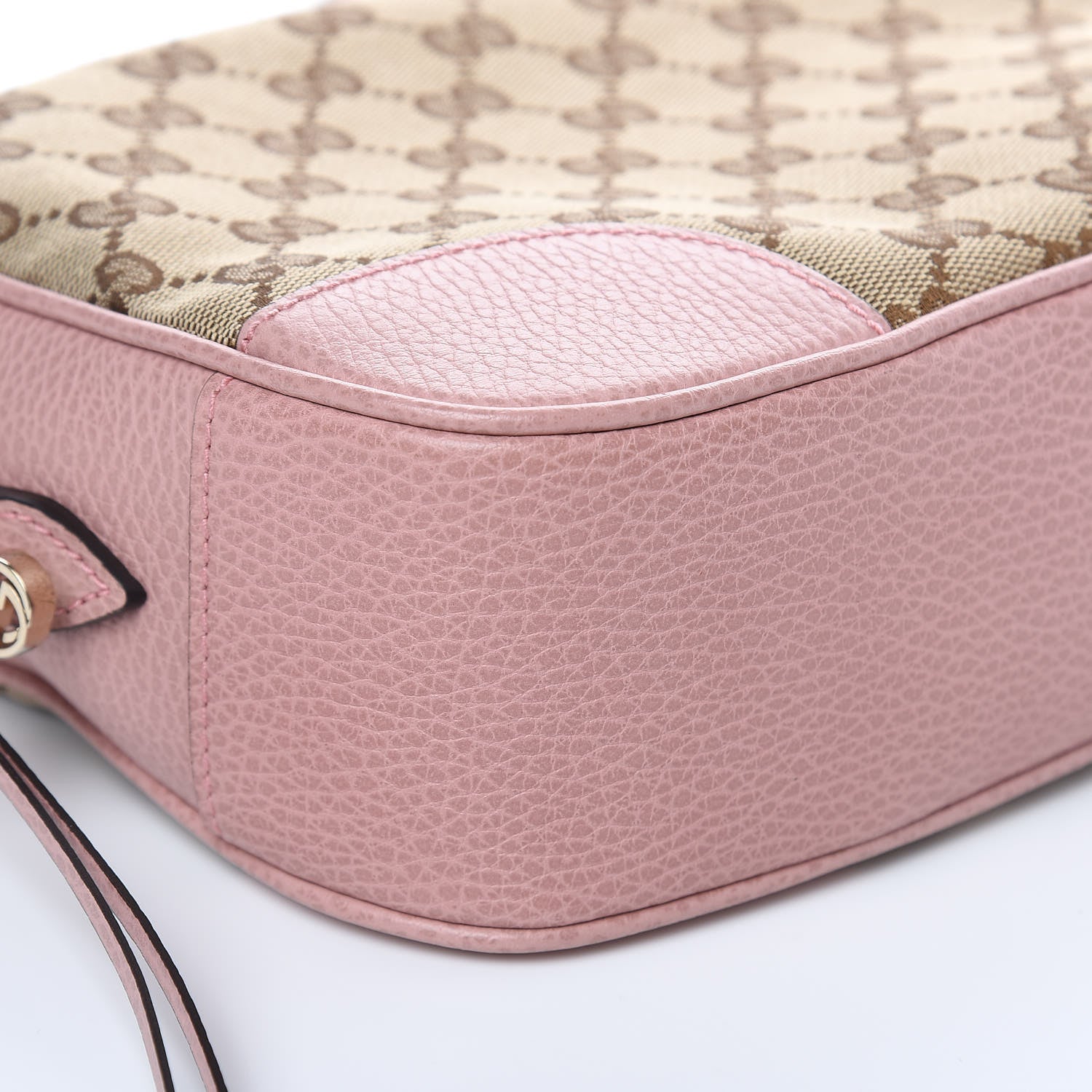 Gucci Monogram Mini Bree Messenger Bag Beige Soft Pink 8 of 9