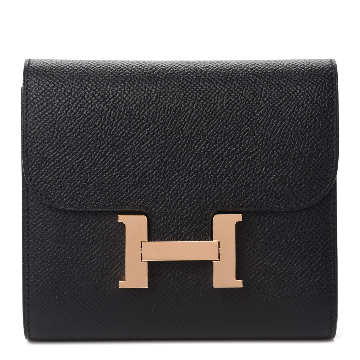 Hermes Epsom Constance Short Wallet Black 1 of 8