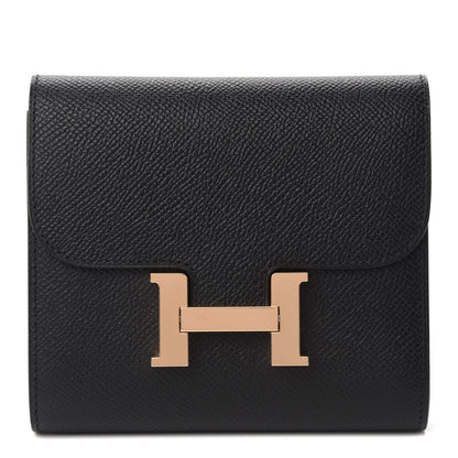 Hermes Epsom Constance Short Wallet Black 1 of 8