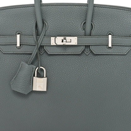 Hermes Togo Birkin 25 Vert Amande 8 of 11