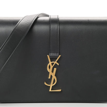 Saint Laurent Smooth Calfskin Medium Classic Monogram Universite Bag Black 8 of 19