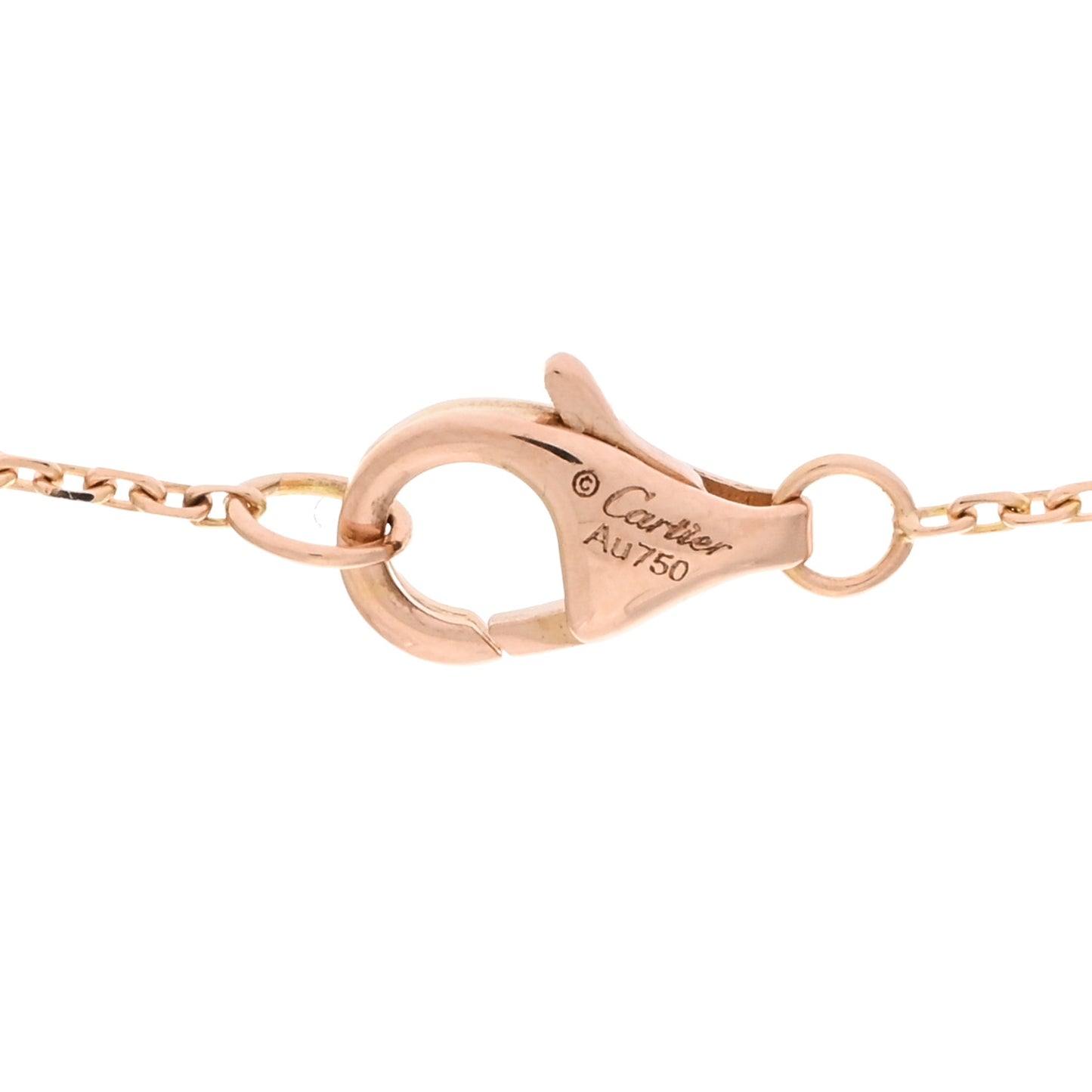 18K Pink Yellow White Gold Diamond Trinity Pendant Necklace