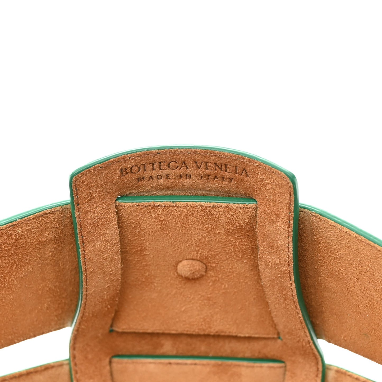 French Calfskin Large Shell Bag Racing Green