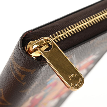 Louis Vuitton Monogram 2020 Christmas Animation Swing Ride Zippy Wallet Pink Poppy 9 of 10