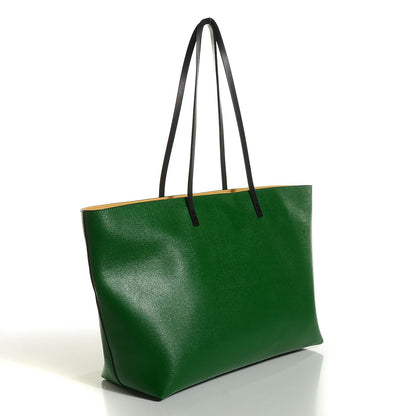 Fendi Vitello Elite Cuoio Monster Buggies Medium Roll Tote Emerald Black Multicolor Yellow 3 of 9