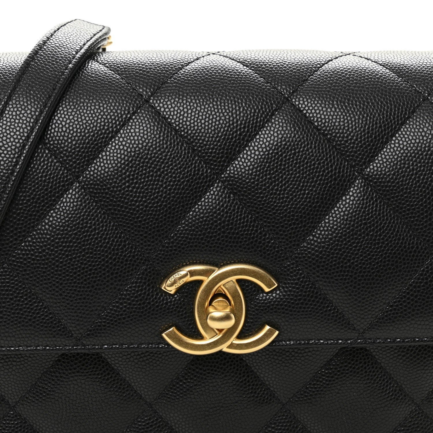 Chanel Shiny Caviar Quilted Mini Flap Black 8 of 10