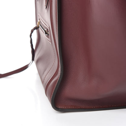 Celine Smooth Calfskin Medium Phantom Luggage Burgundy 10 of 12