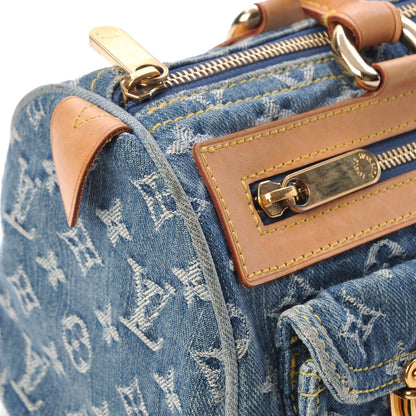 Louis Vuitton Monogram Denim Neo Speedy Blue 12 of 13