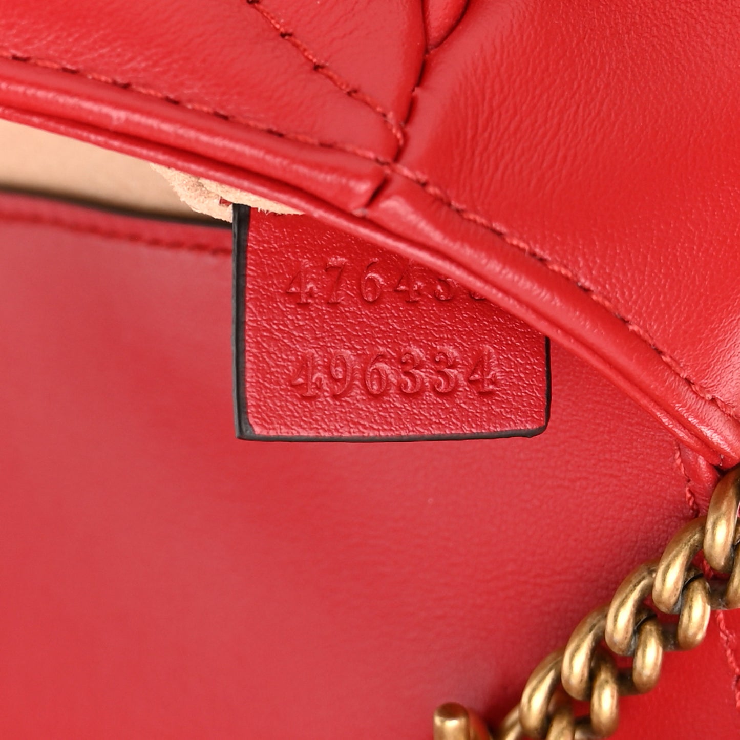 Calfskin Matelasse Super Mini GG Marmont Shoulder Bag Hibiscus Red