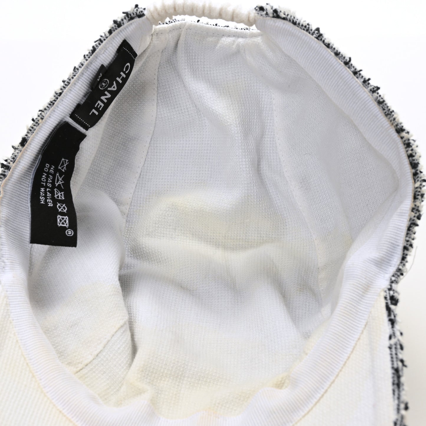 Tweed CC Cap Hat M Black White