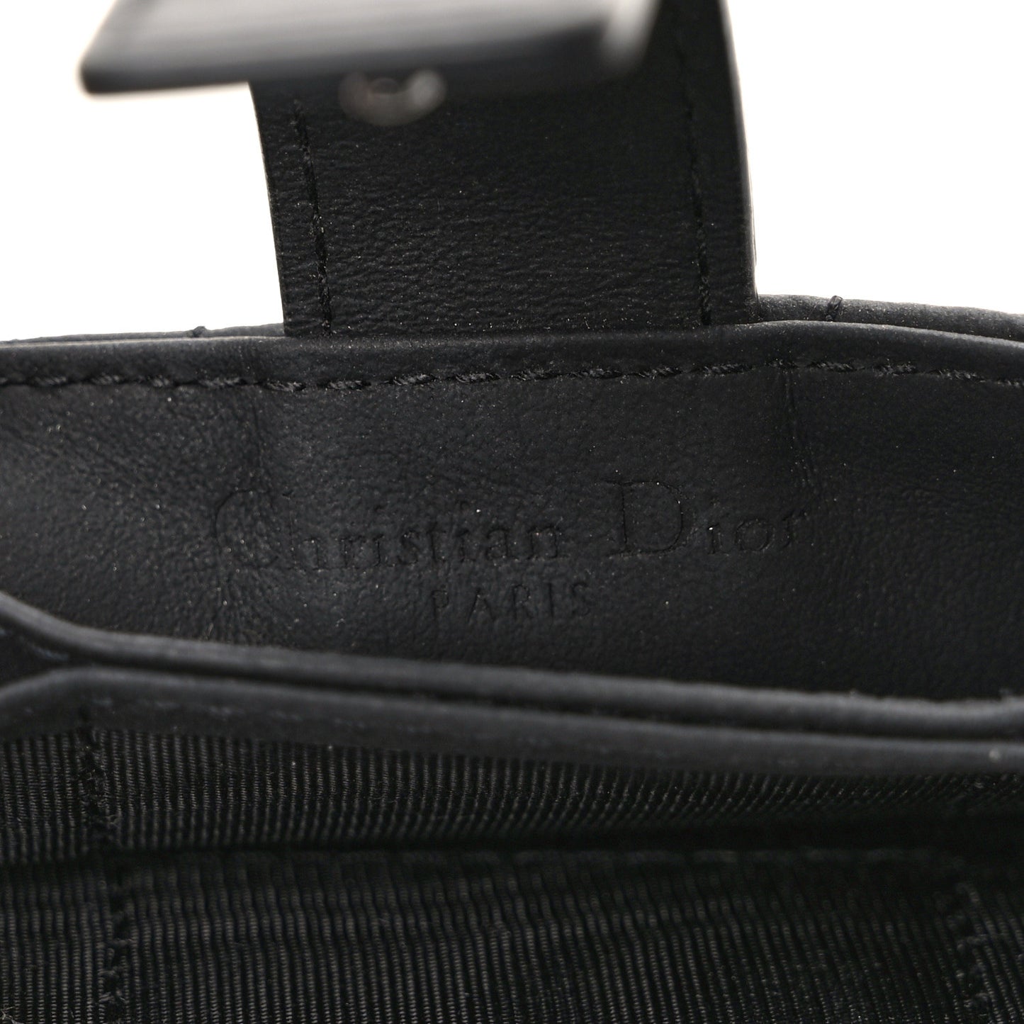 Ultra Matte Calfskin Cannage Lady Dior 5-Gusset Card Holder Black