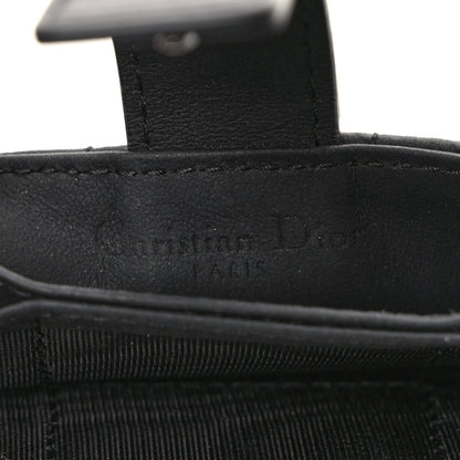 Christian Dior Ultra Matte Calfskin Cannage Lady Dior 5-Gusset Card Holder Black 6 of 6