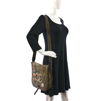 Chanel Washed Toile Graffiti On The Pavements Messenger Khaki Multicolor 2 of 10