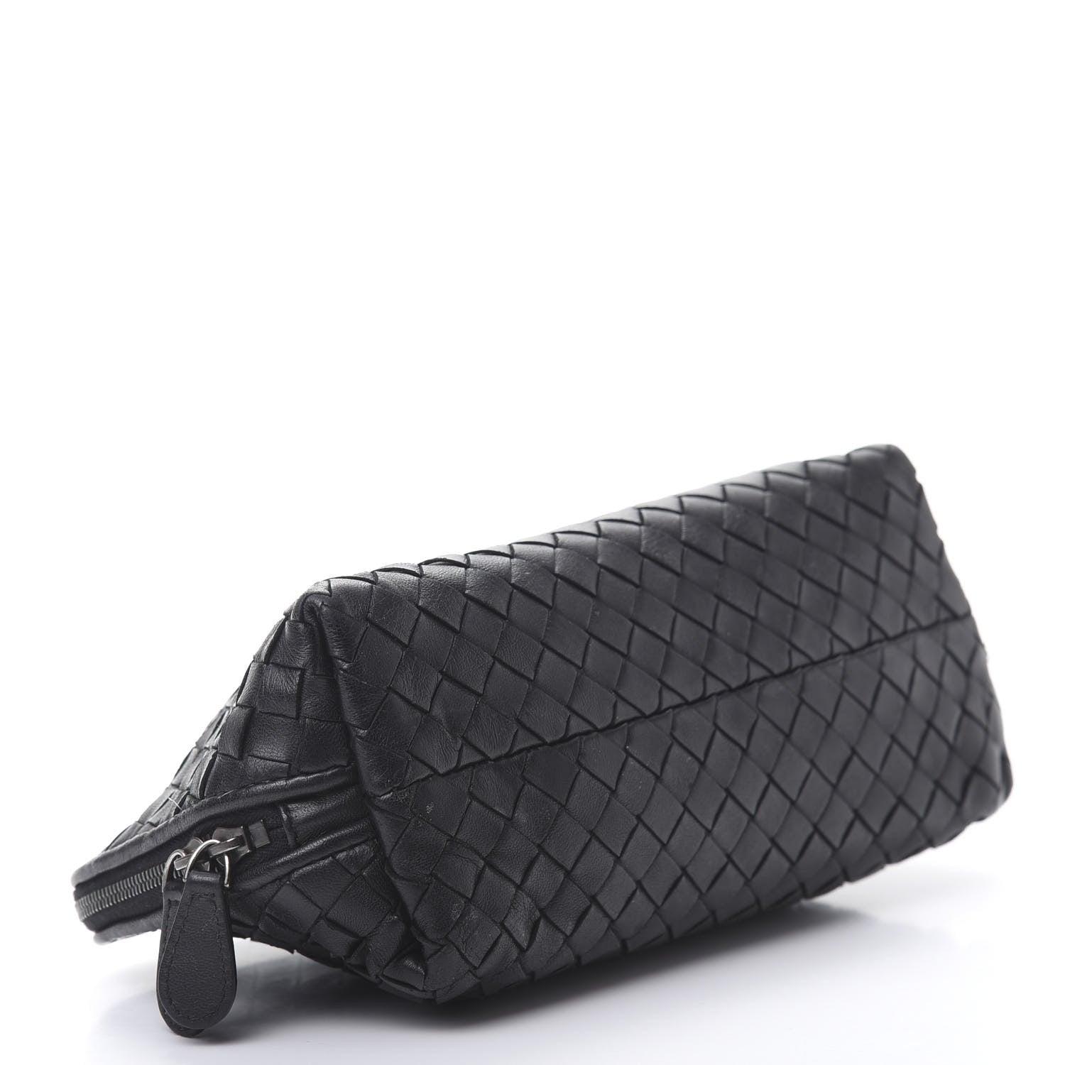 Bottega Veneta Nappa Intrecciato Cosmetic Case Black 4 of 12