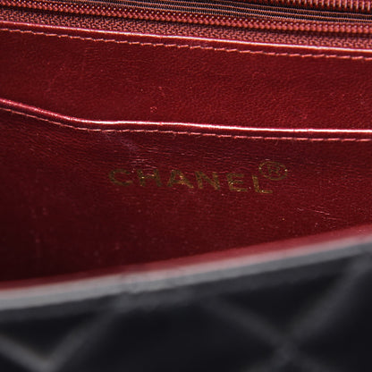 Chanel Lambskin Quilted XL Jumbo Single Flap Black 7 of 10