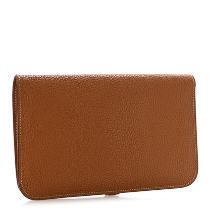 Hermes Togo Dogon Duo Wallet Gold 4 of 11