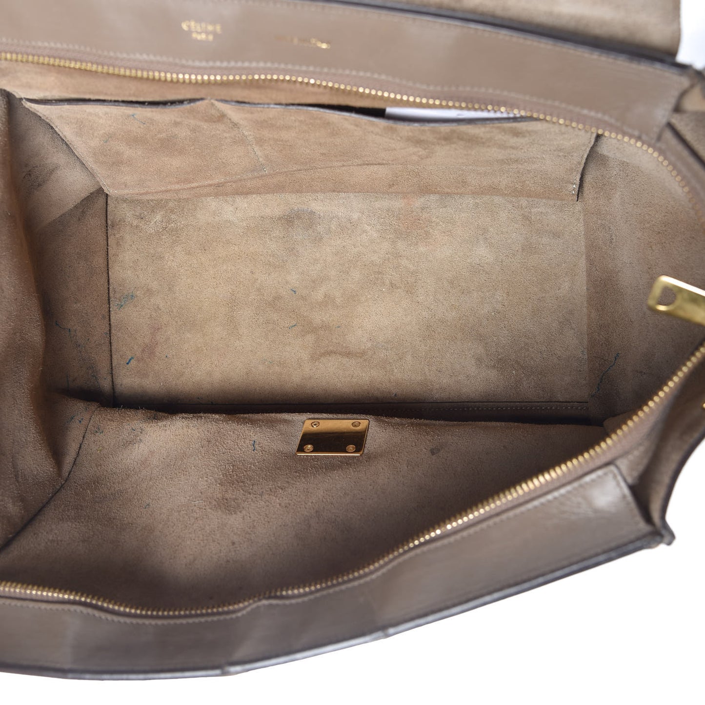 Smooth Calfskin Medium Trapeze Taupe