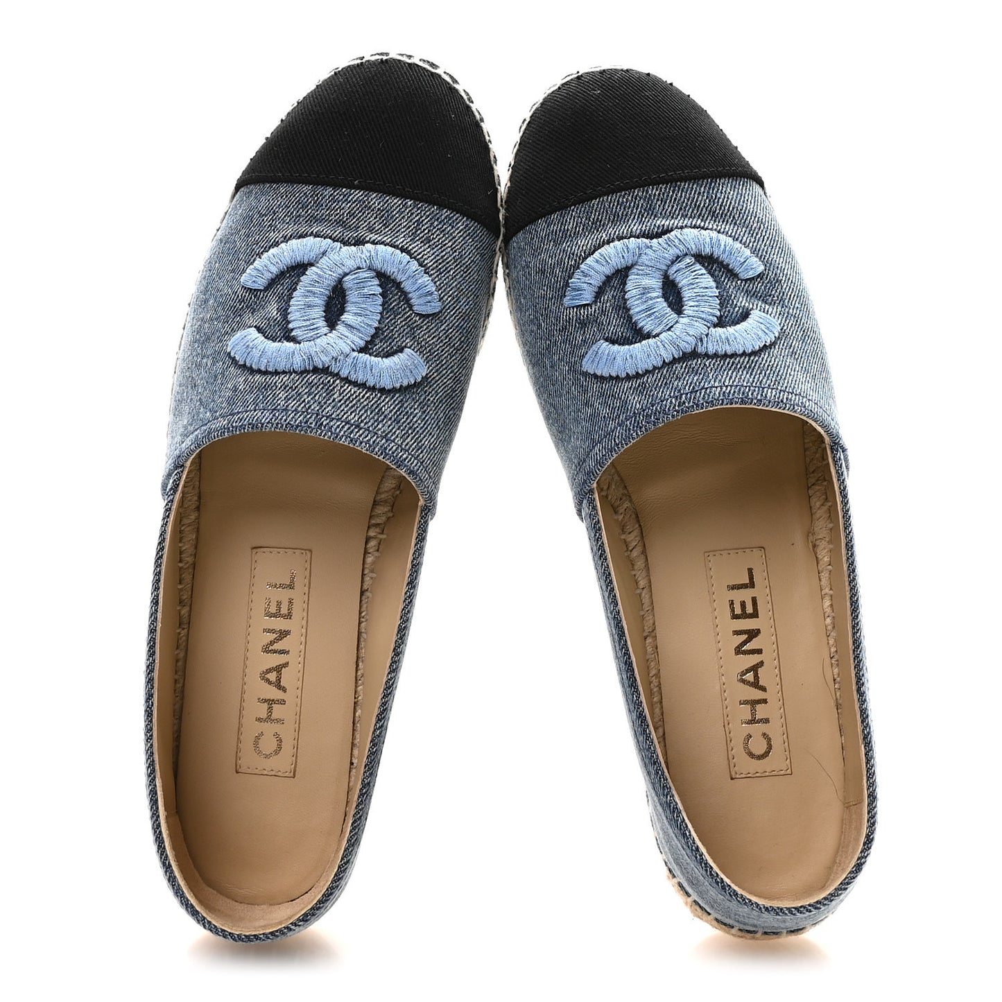 Denim CC Espadrilles 39 Blue Black