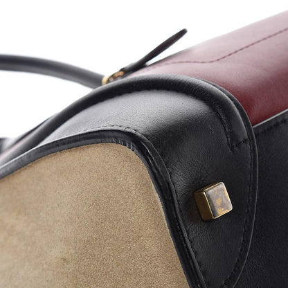 Celine Smooth Calfskin Suede Mini Tri-Color Luggage Rust 9 of 17