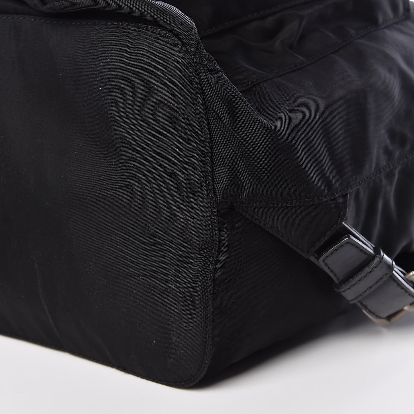 Nylon Vela Medium Backpack Black