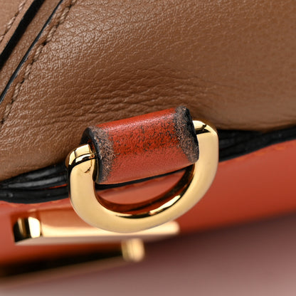 Loewe Calfskin Small Puzzle Bag Mink Coral Black 17 of 20