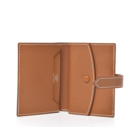 Hermes Epsom Mini Bearn Wallet Gold 4 of 6