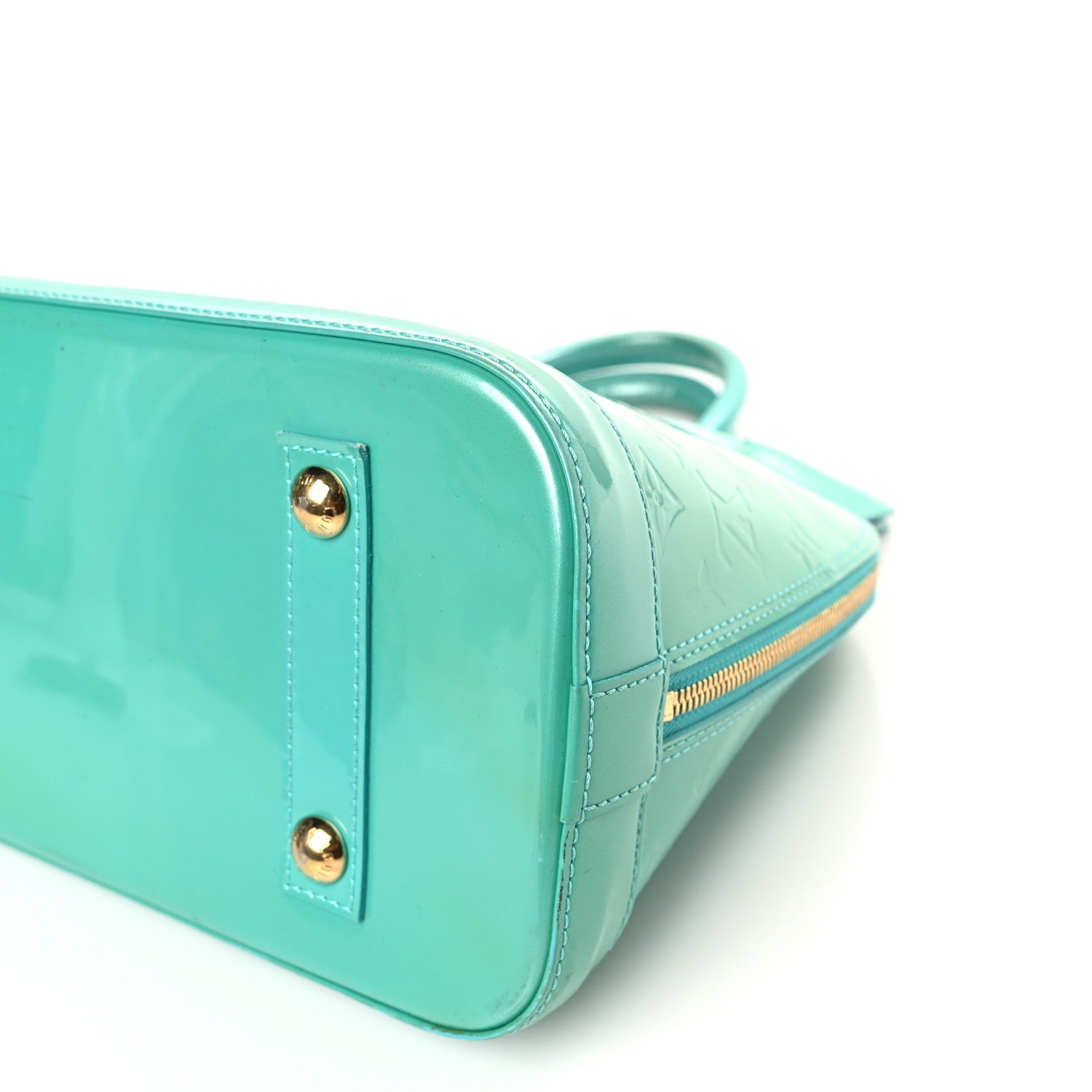 Louis Vuitton Vernis Alma PM Blue Lagon 8 of 10