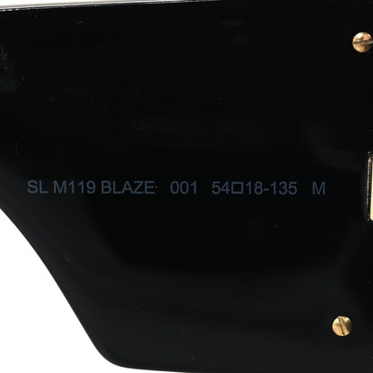 Saint Laurent Acetate Blaze Sunglasses SL M119 Black 7 of 9